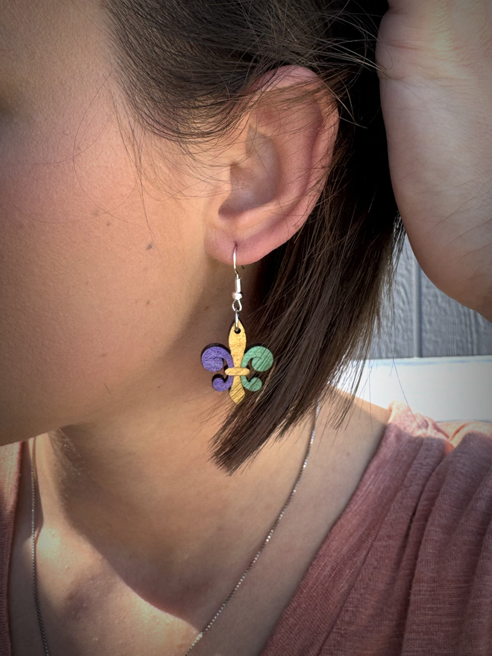 Mardi Gras Fleur De Lis - Dangle