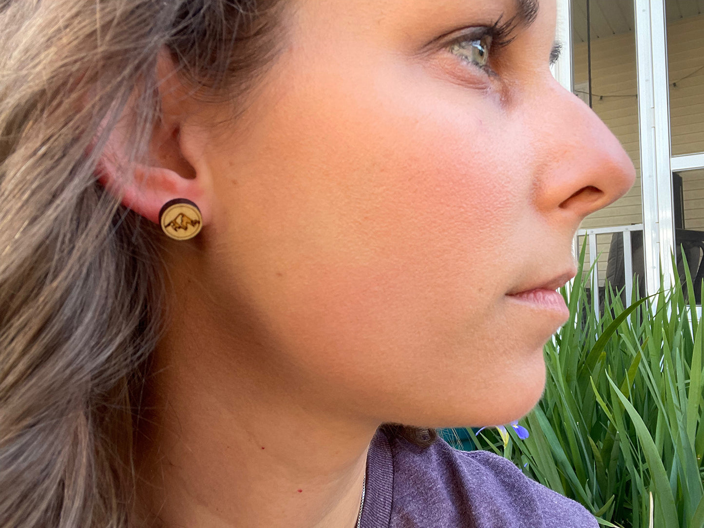 Mountain Adventure Peaks Studded Earrings