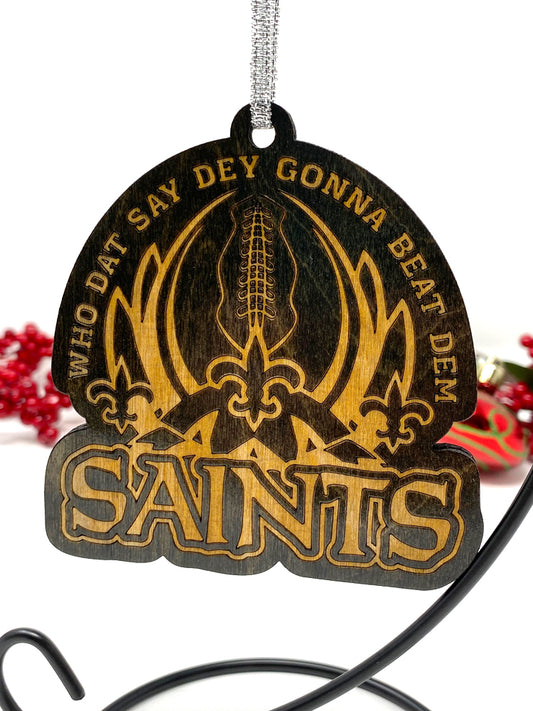 Saints Chant Fleur De Lis Ornament