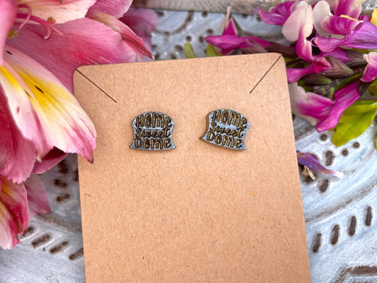 Home Sweet Dome Studded Earrings