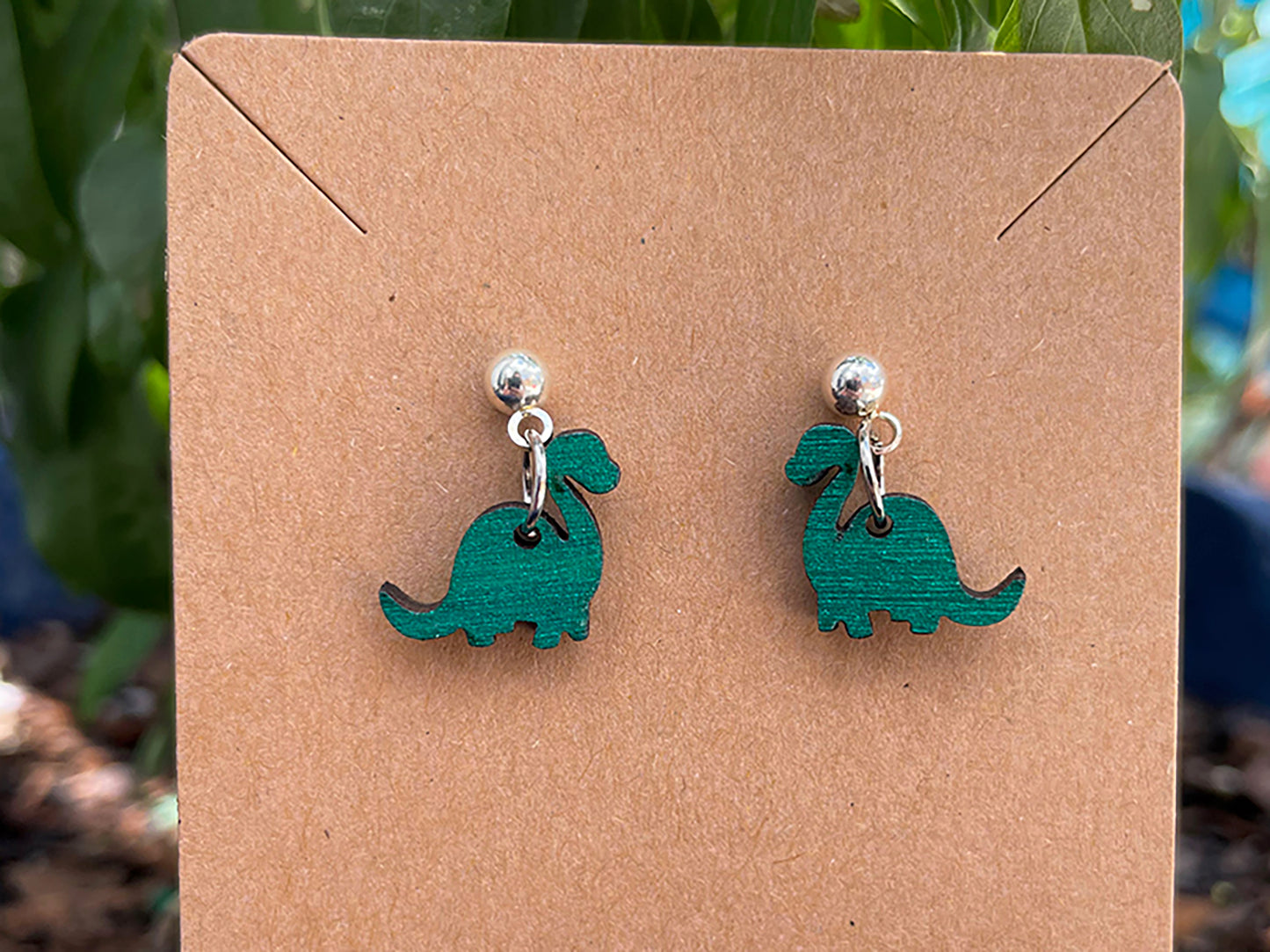 Dinosaur Studded and Dangle Earrings