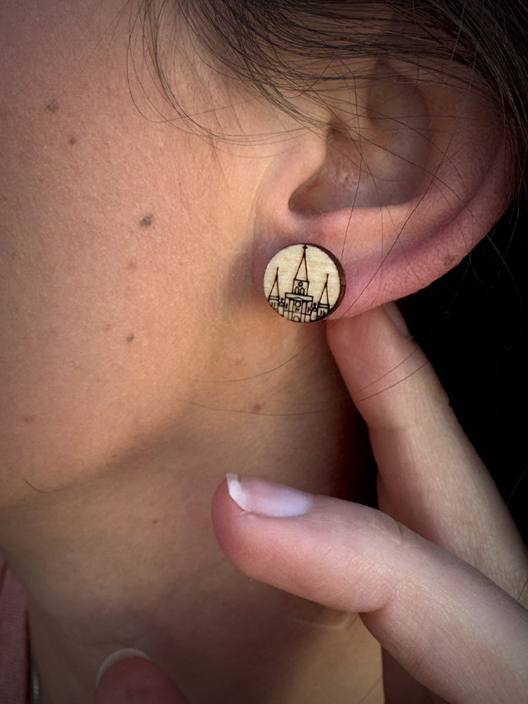 St. Louis Cathedral Studded Earrings