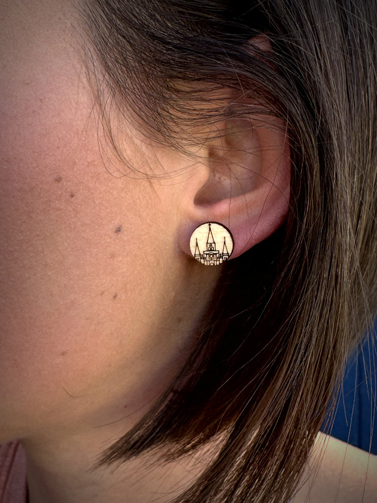 St. Louis Cathedral Studded Earrings