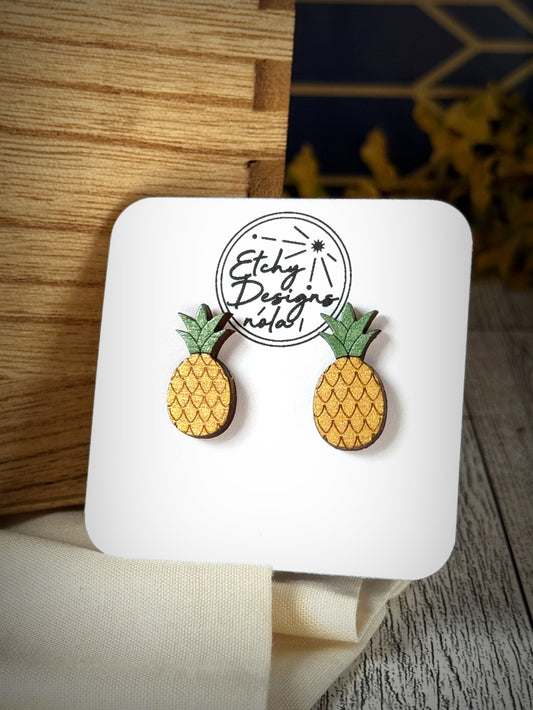 Pineapple Studded Earrings