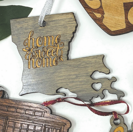 Home Sweet Home State Ornament