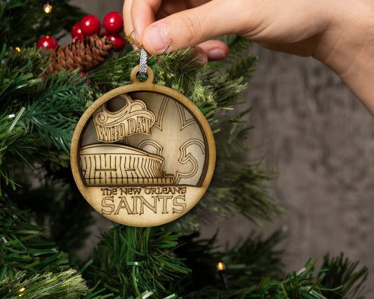 Saints Layered Ornament